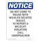 Signmission Safety Sign, OSHA Notice, 10" Height, Aluminum, Do Not Come To House With Wildlife Sign, Portrait OS-NS-A-710-V-11128 - alternate 1
